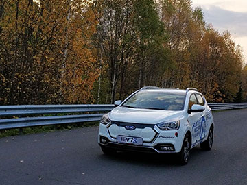 Электромобиль JAC iEV7S установил первый российский рекорд дальности пробега без подзарядки в 376 км